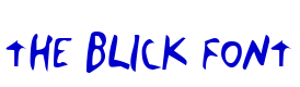 The Blick Font लिपि